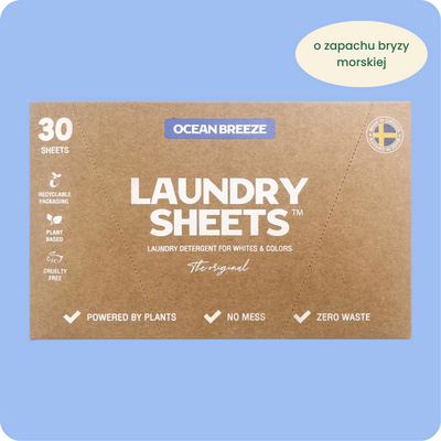 uniwersalne listki do prania o zapachu bryzy morskiej Laundry Sheets